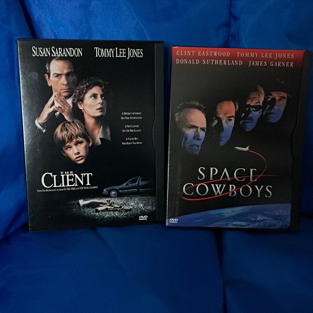 2 Tommy Lee Jones movies. DVD’s